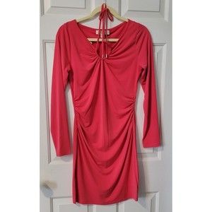 Michael Kors Strappy Long Sleeve Mini Dress Size Medium NWT A68‎